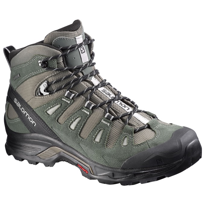 SALOMON QUEST PRIME GTX® Philippines - Men's Hiking Boots - Olive/Black | 058231-EDM